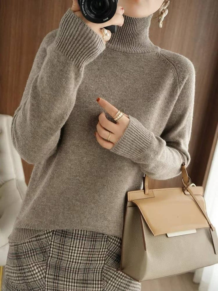 Sophie | Refined Ribbed Turtleneck Womens Jumper