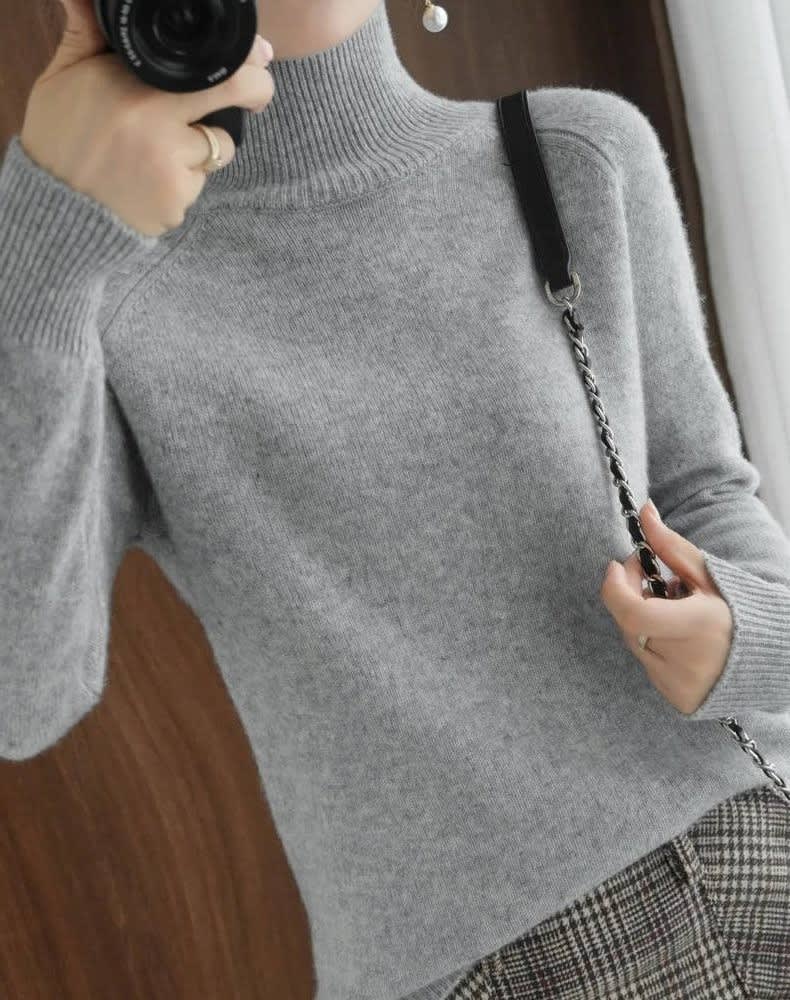 Sophie | Refined Ribbed Turtleneck Womens Jumper