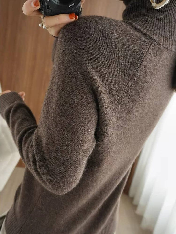 Sophie | Refined Ribbed Turtleneck Womens Jumper