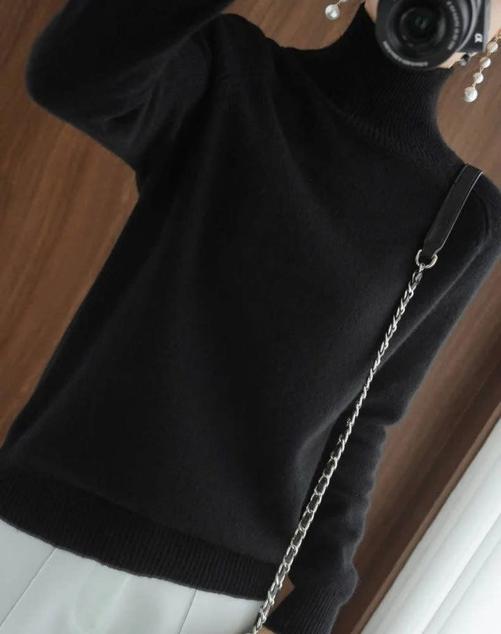 Sophie | Refined Ribbed Turtleneck Womens Jumper