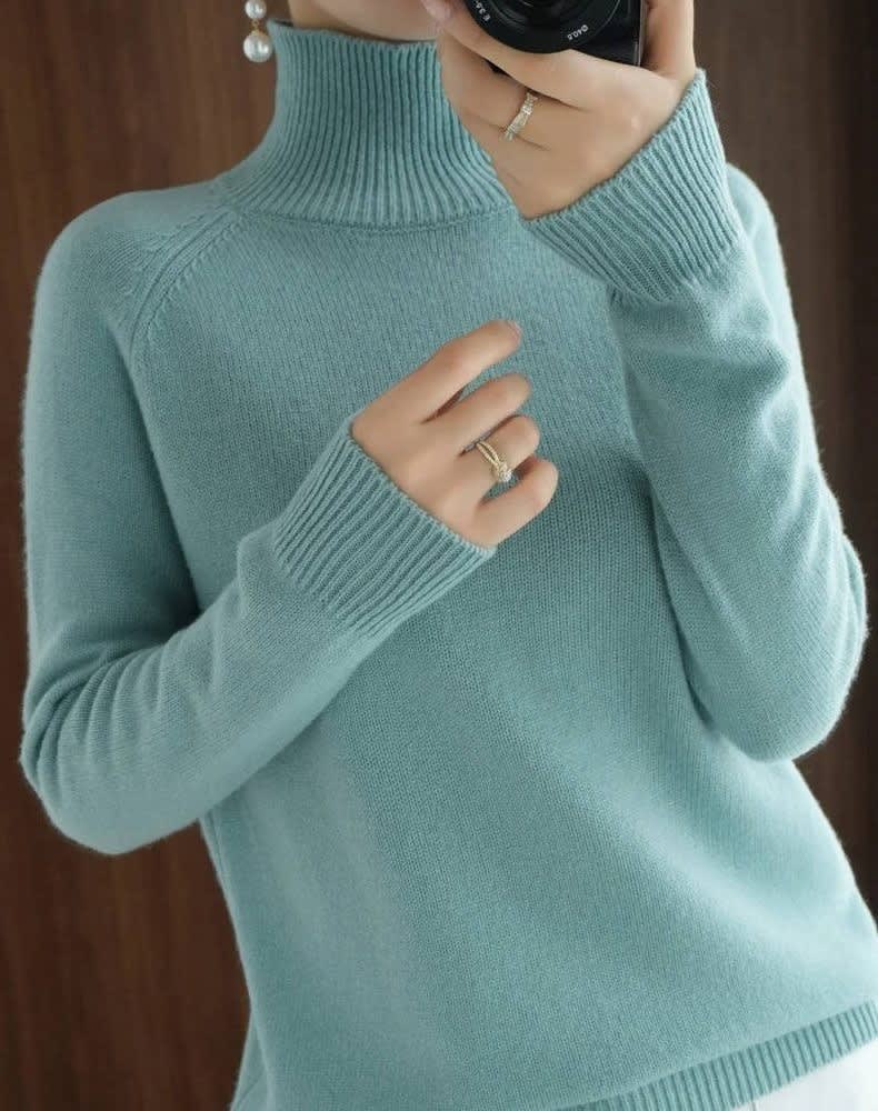 Sophie | Refined Ribbed Turtleneck Womens Jumper
