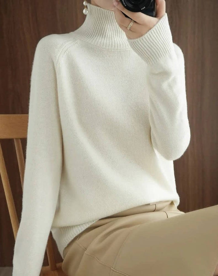 Sophie | Refined Ribbed Turtleneck Womens Jumper