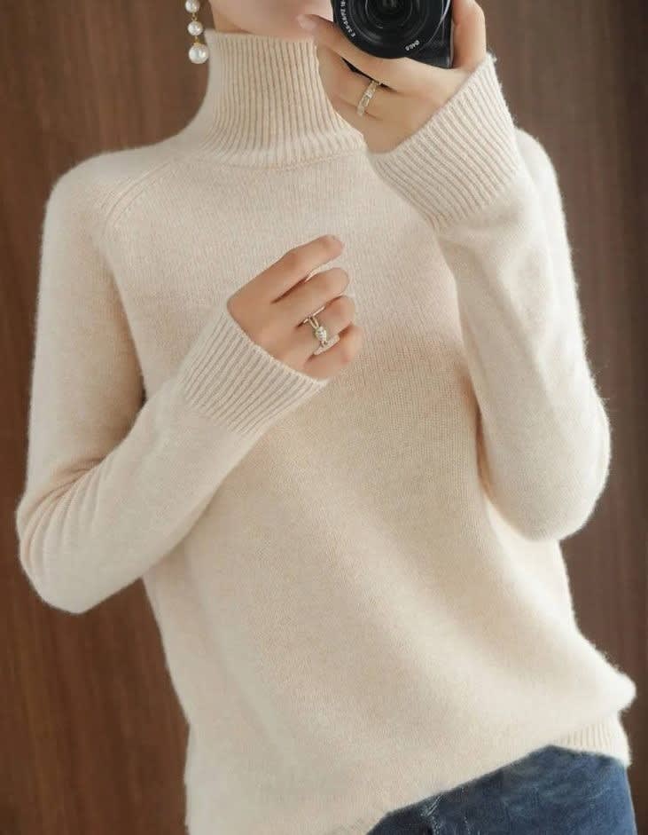 Sophie | Refined Ribbed Turtleneck Womens Jumper