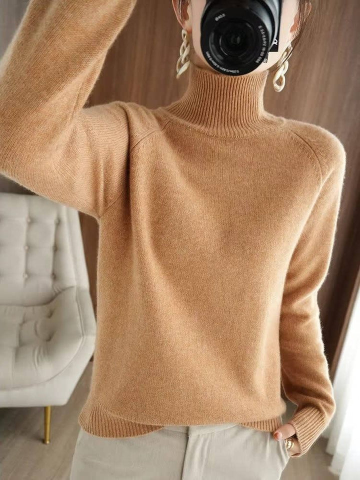 Sophie | Refined Ribbed Turtleneck Womens Jumper