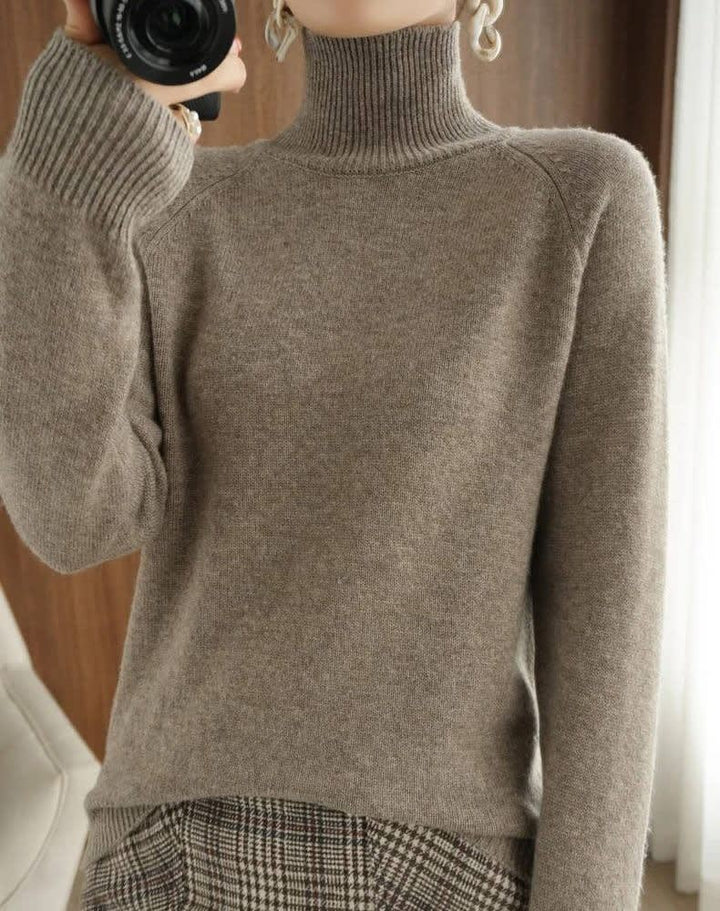 Sophie | Refined Ribbed Turtleneck Womens Jumper