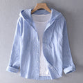 Teddy | Graceful Lightweight Striped Hoodie Shirt