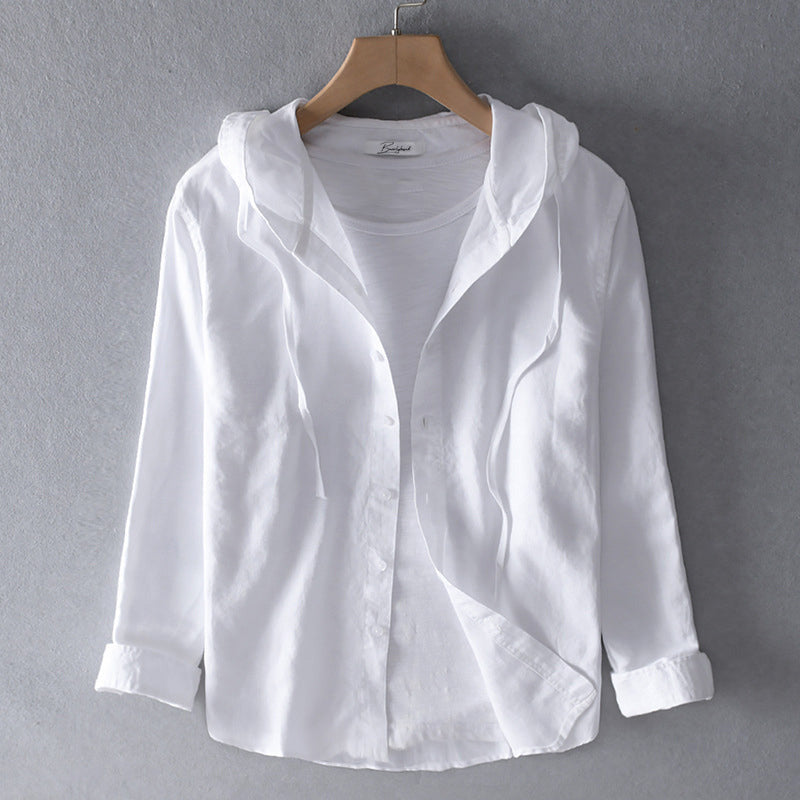 Teddy | Graceful Lightweight Striped Hoodie Shirt