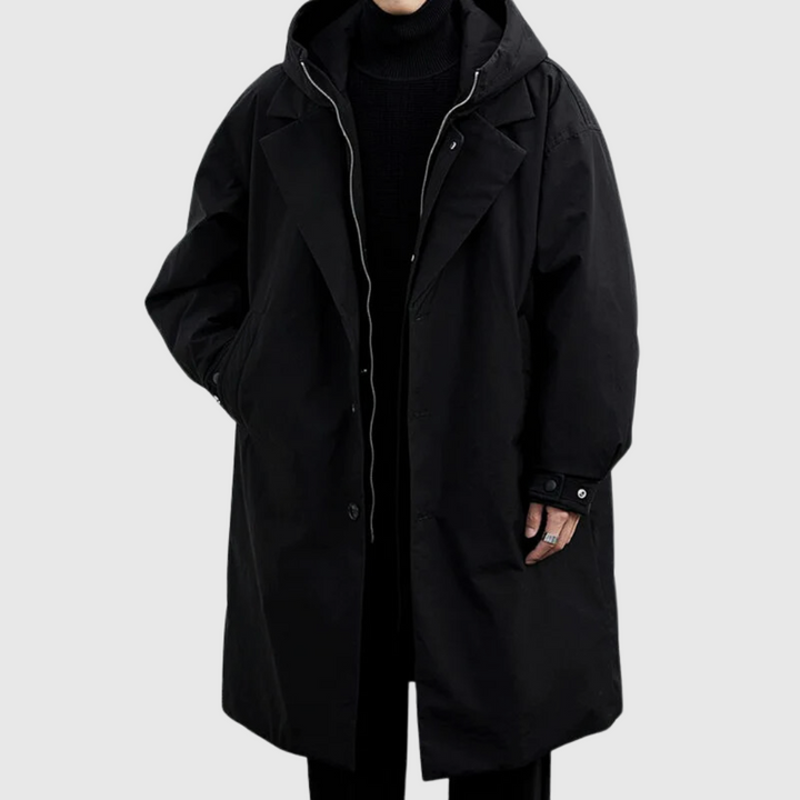 Teddy | Stylish Hooded Longline Mens Winter Coat