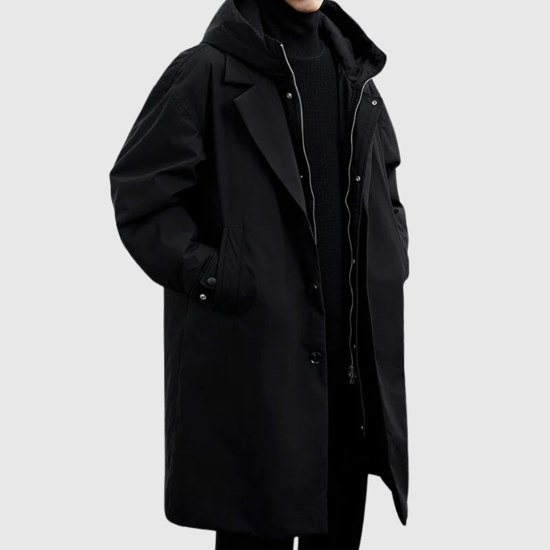 Teddy | Stylish Hooded Longline Mens Winter Coat