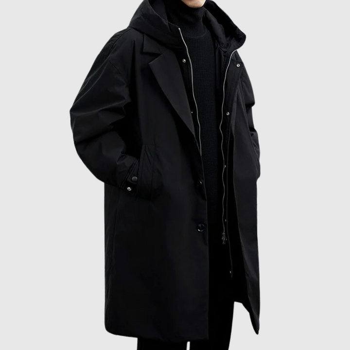 Teddy | Stylish Hooded Longline Mens Winter Coat