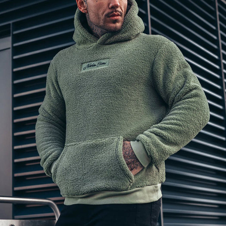 Teddy | Stylish Textured Pullover Mens Hoodie