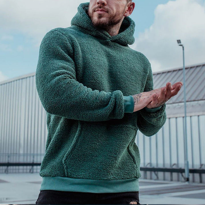 Teddy | Stylish Textured Pullover Mens Hoodie