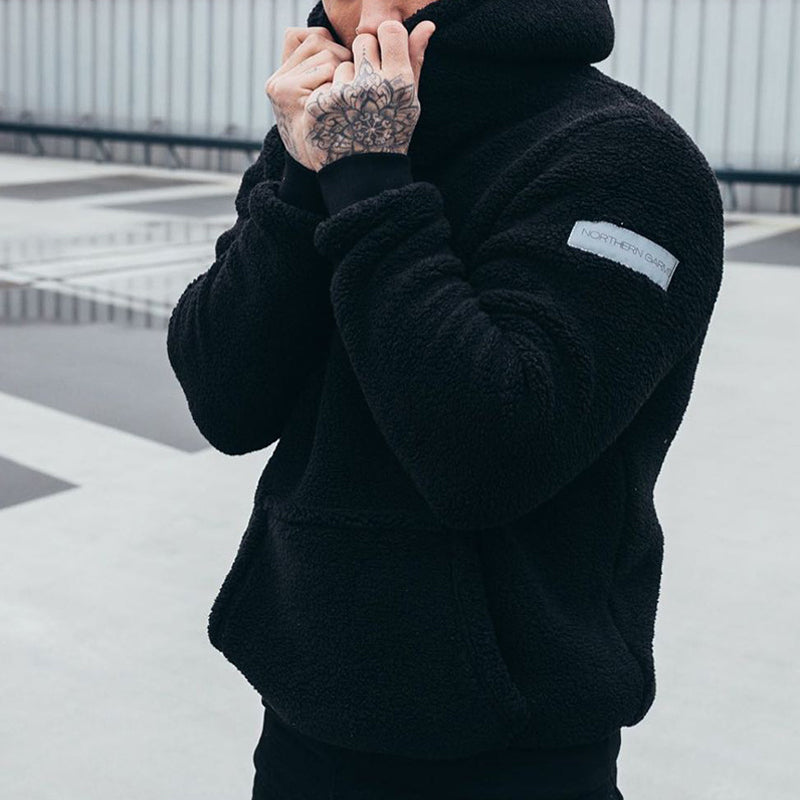 Teddy | Stylish Textured Pullover Mens Hoodie