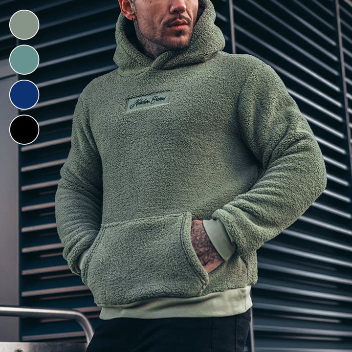 Teddy | Stylish Textured Pullover Mens Hoodie