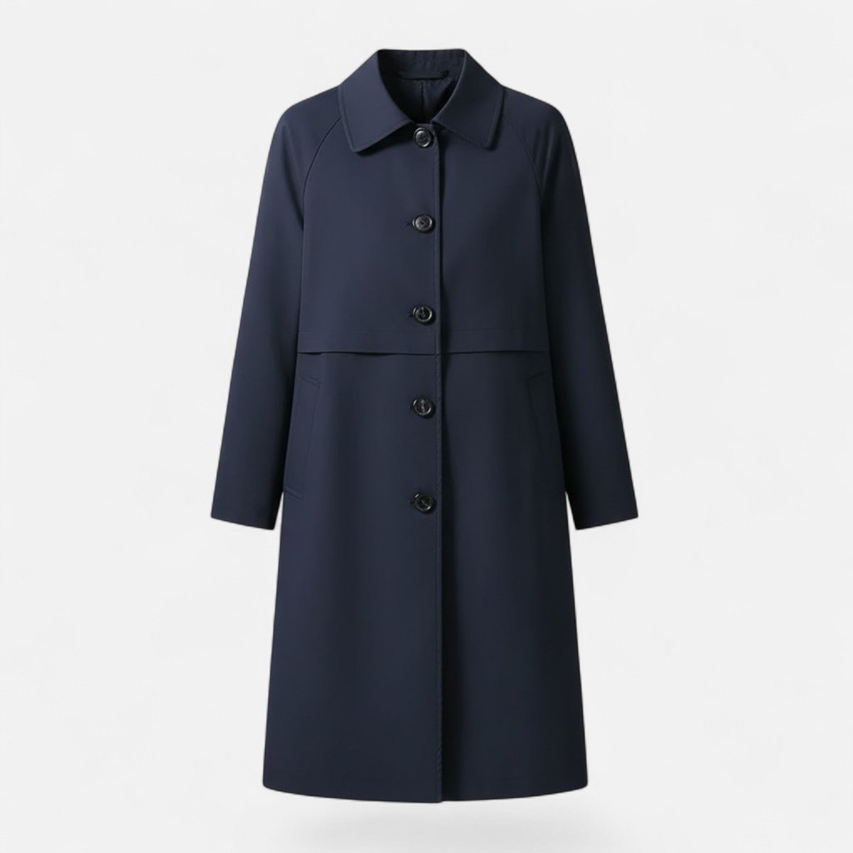 Thea | Timeless Double-Breasted Midi Long Jacket