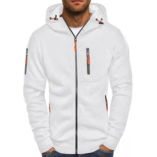 Theo | Full Zip Mens Hoodie with Zip Pockets