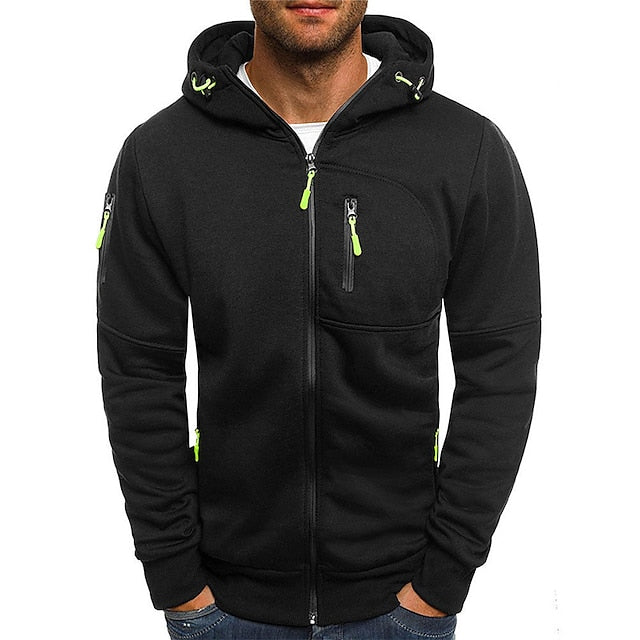 Theo | Full Zip Mens Hoodie with Zip Pockets