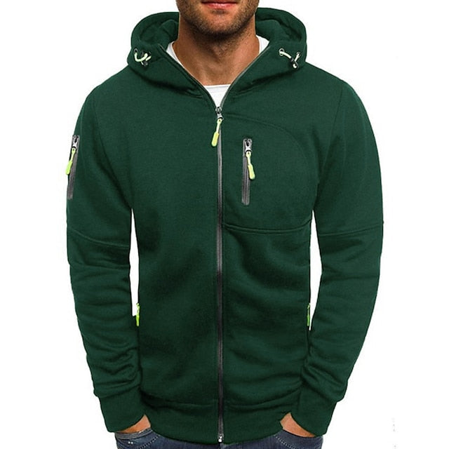 Theo | Full Zip Mens Hoodie with Zip Pockets