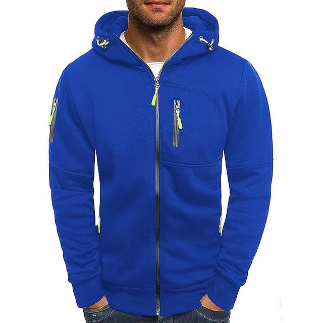 Theo | Full Zip Mens Hoodie with Zip Pockets