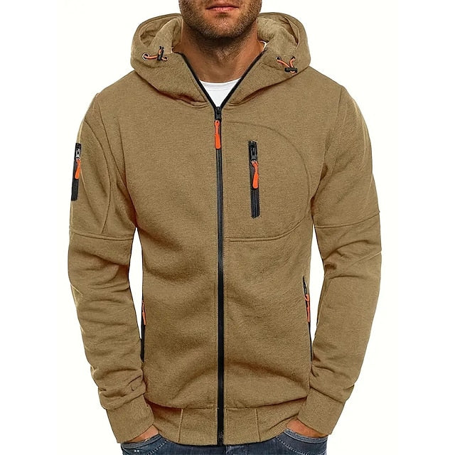 Theo | Full Zip Mens Hoodie with Zip Pockets