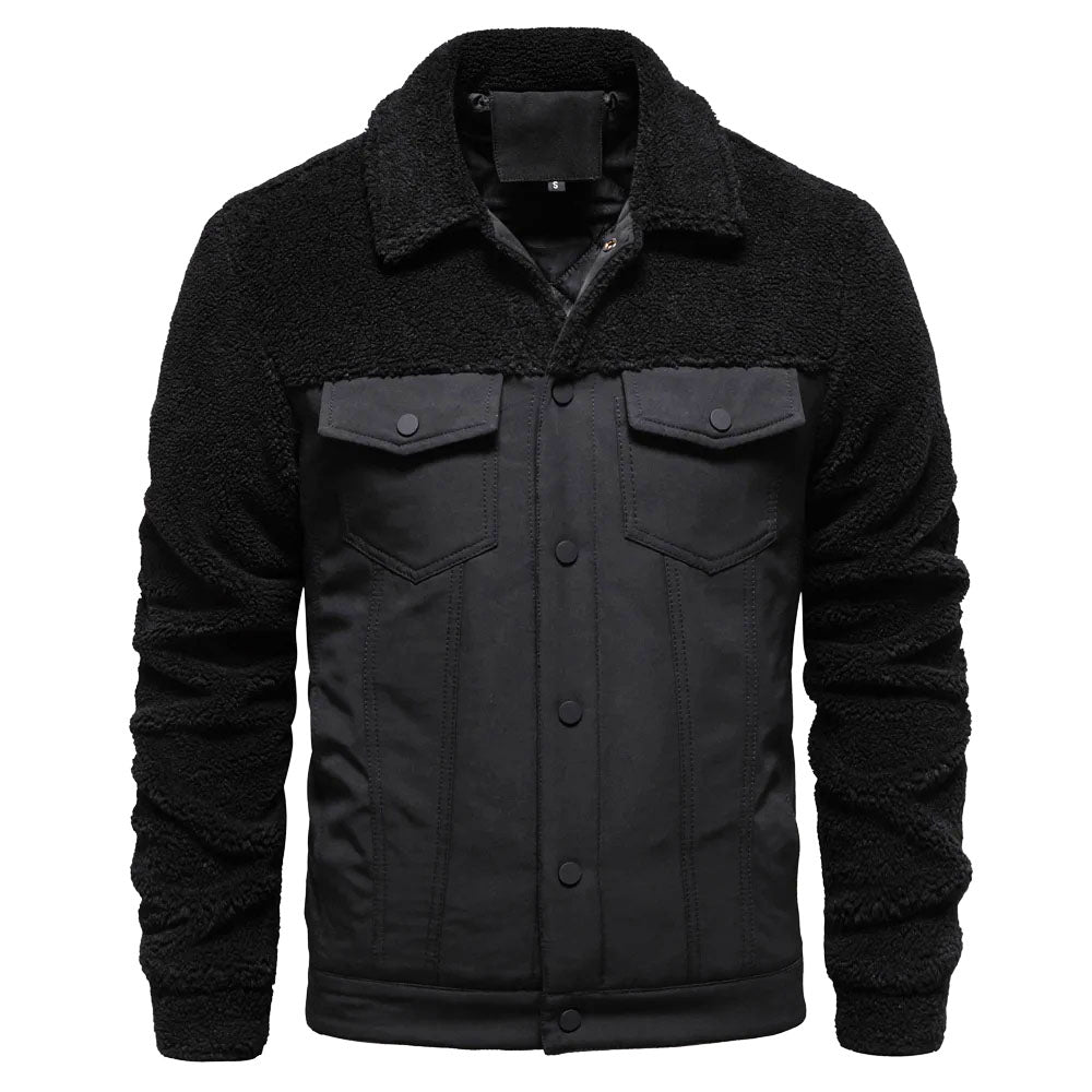 Theo | Timeless Patchwork Mens Fleece Jacket