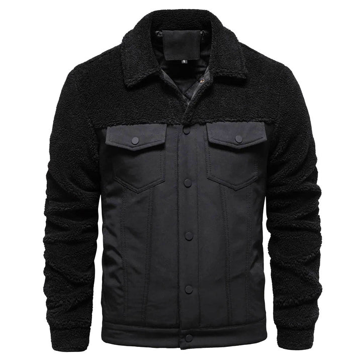 Theo | Timeless Patchwork Mens Fleece Jacket