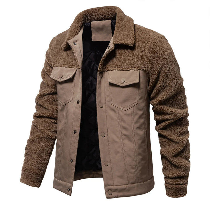 Theo | Timeless Patchwork Mens Fleece Jacket