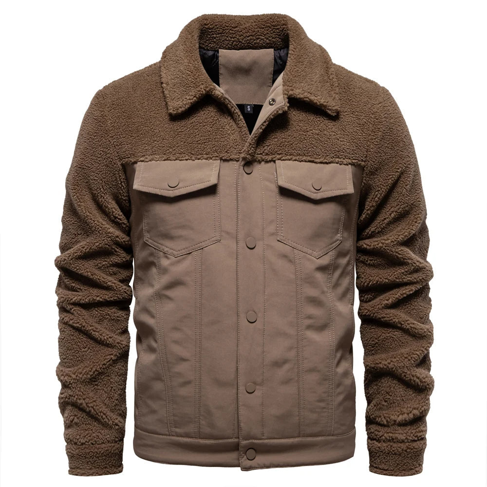 Theo | Timeless Patchwork Mens Fleece Jacket