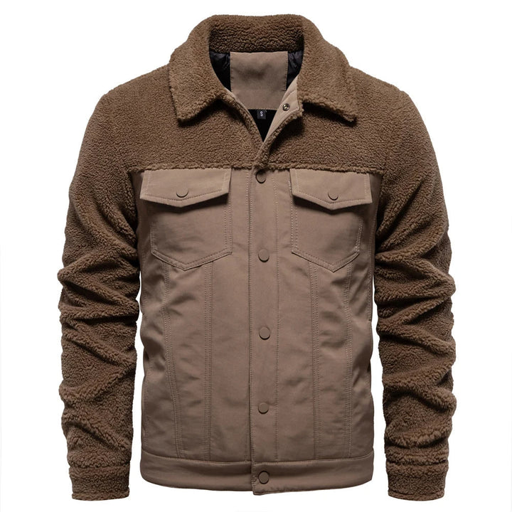 Theo | Timeless Patchwork Mens Fleece Jacket