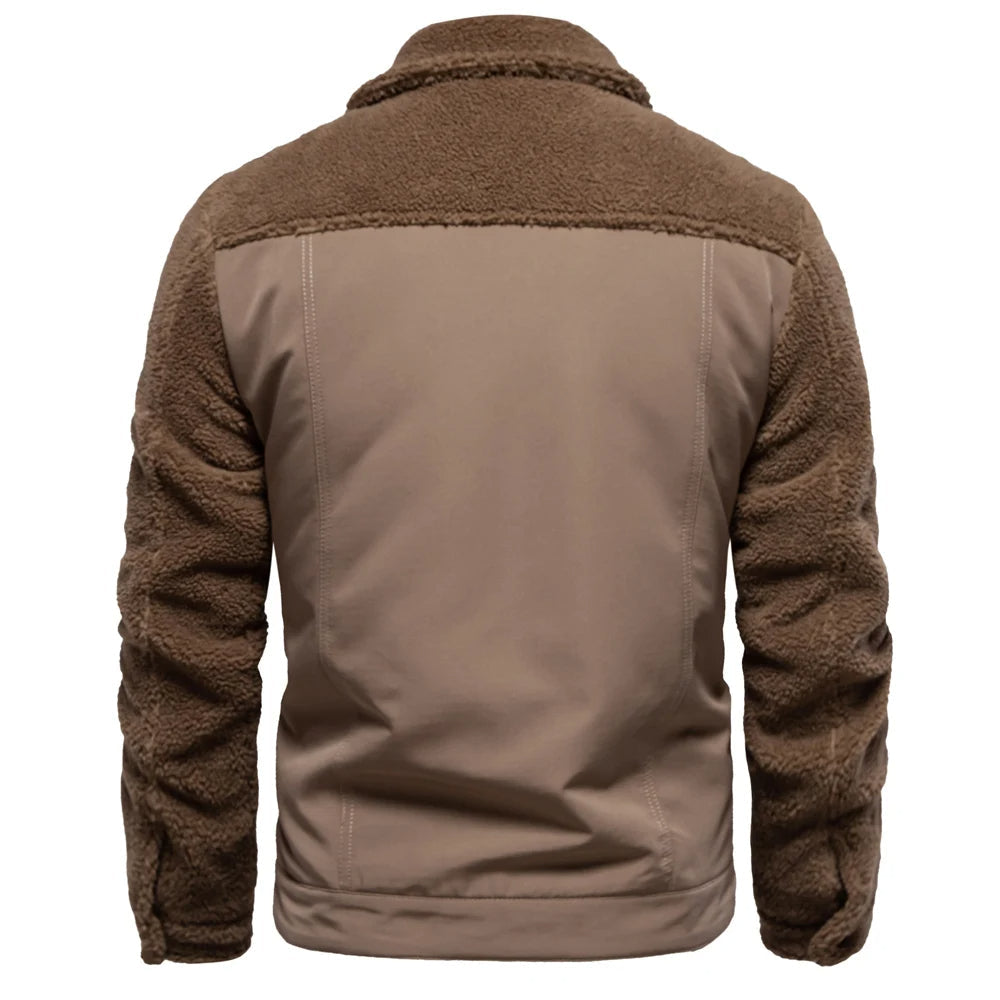 Theo | Timeless Patchwork Mens Fleece Jacket