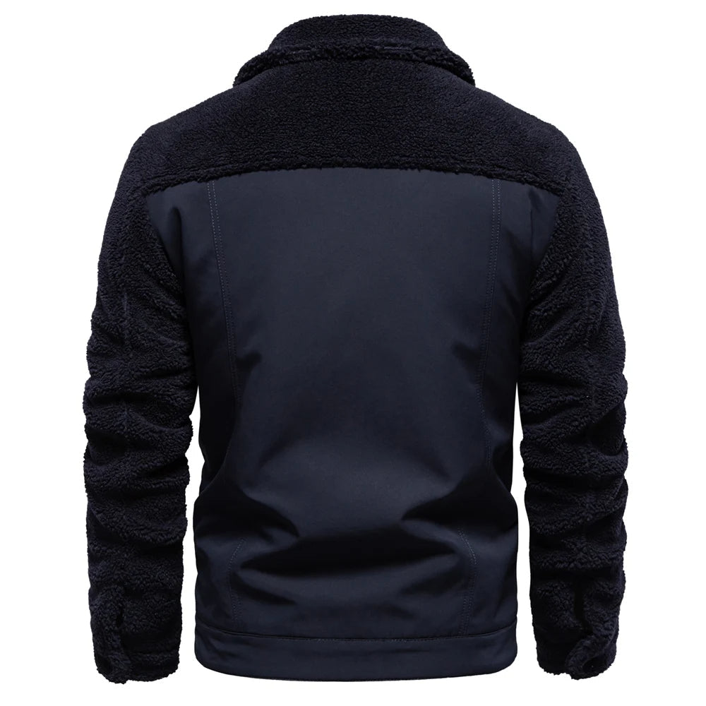Theo | Timeless Patchwork Mens Fleece Jacket