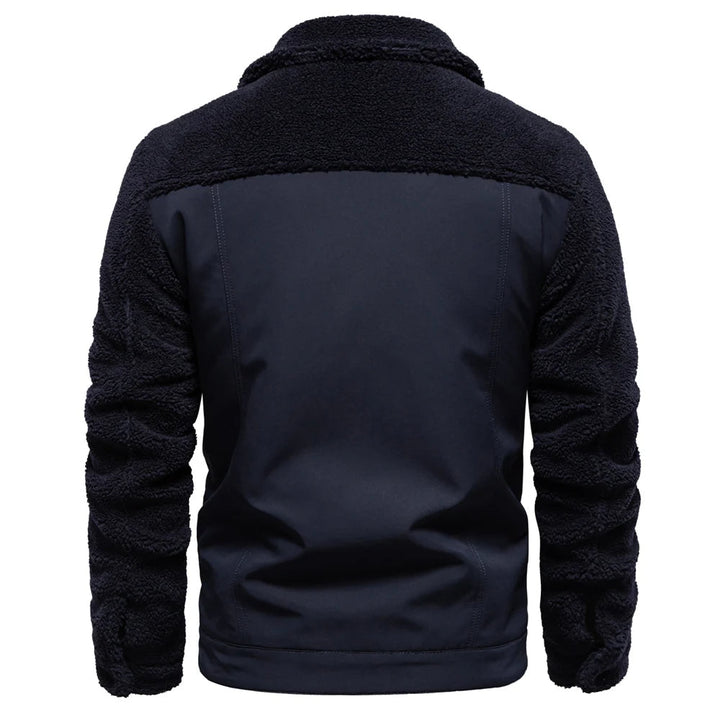 Theo | Timeless Patchwork Mens Fleece Jacket