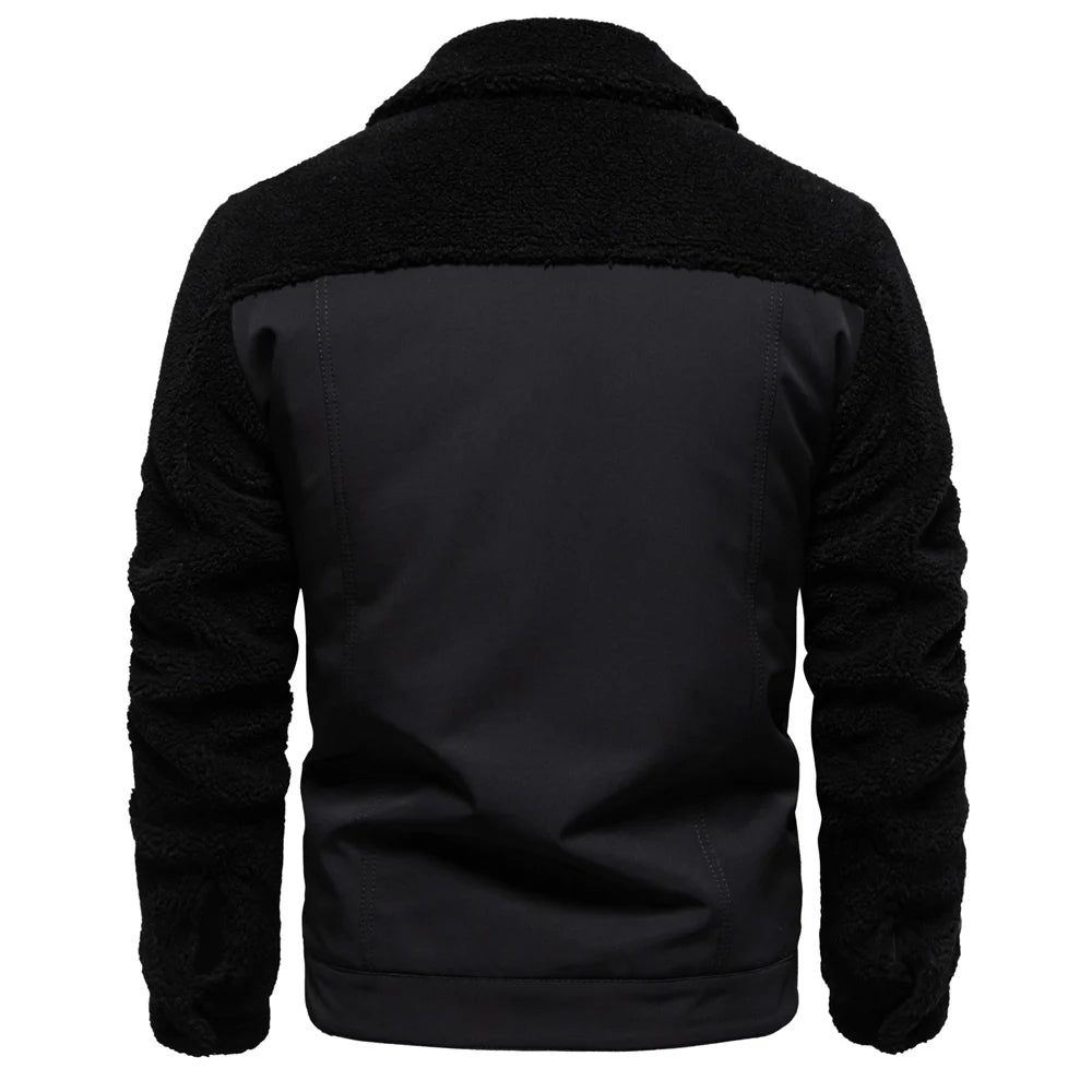 Theo | Timeless Patchwork Mens Fleece Jacket