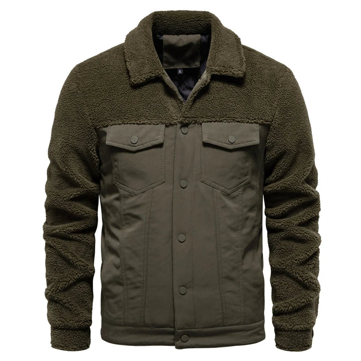 Theo | Timeless Patchwork Mens Fleece Jacket