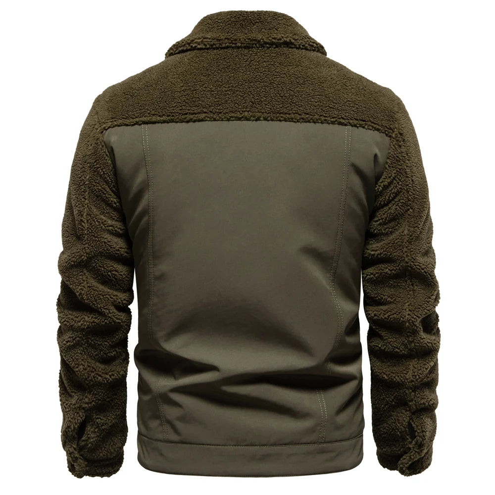 Theo | Timeless Patchwork Mens Fleece Jacket