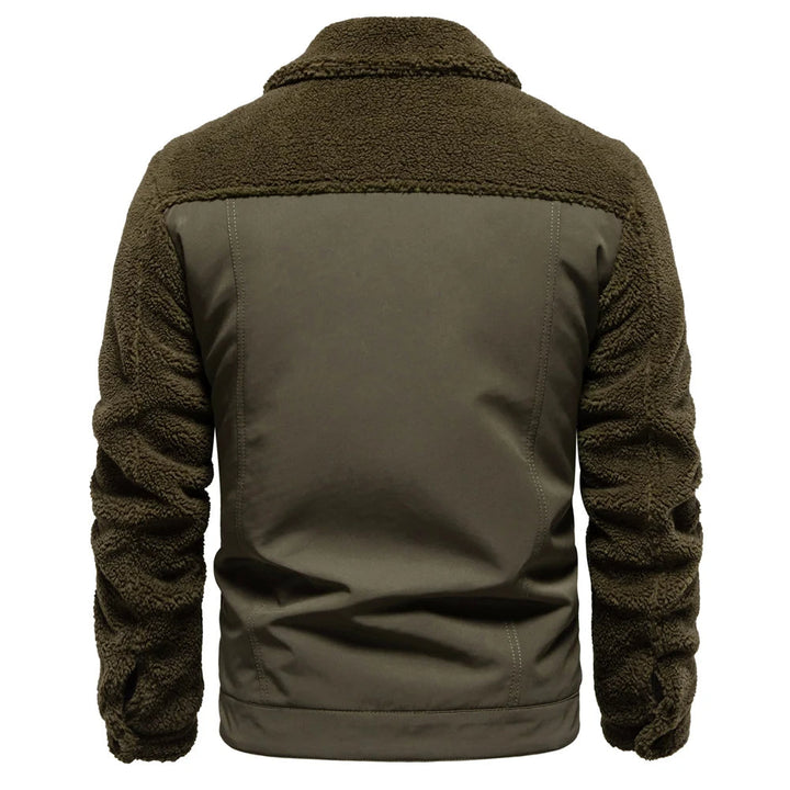 Theo | Timeless Patchwork Mens Fleece Jacket