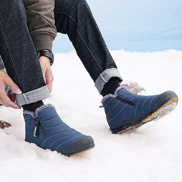 Theodore | Quilted Zip Up Ankle Winter Boots