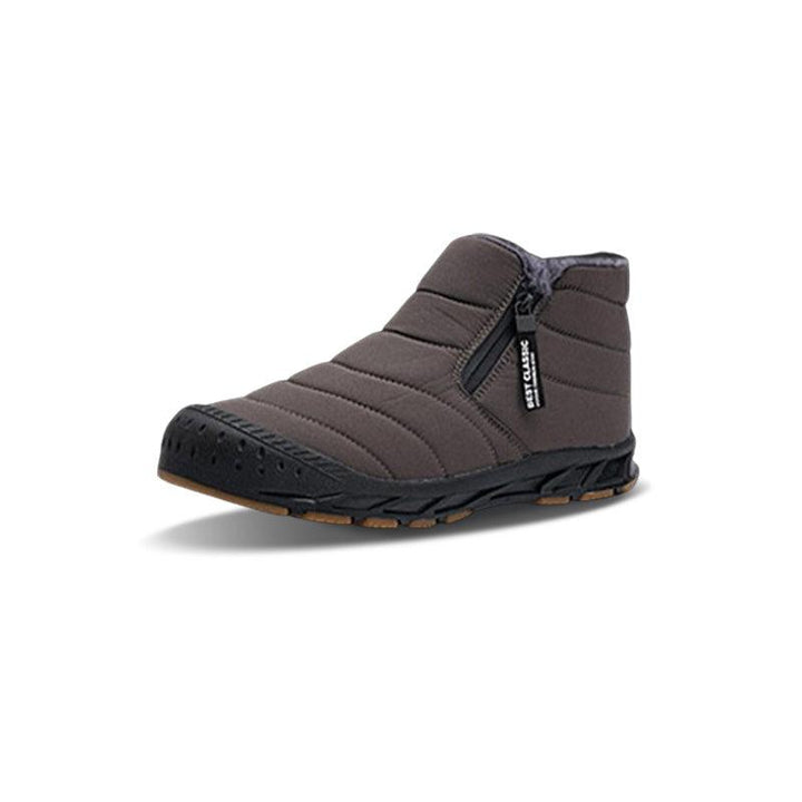 Theodore | Quilted Zip Up Ankle Winter Boots
