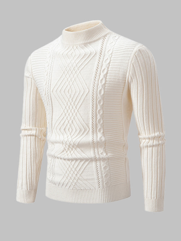 Thomas | Slim Fit Cable Knit Mens Knitted Jumper