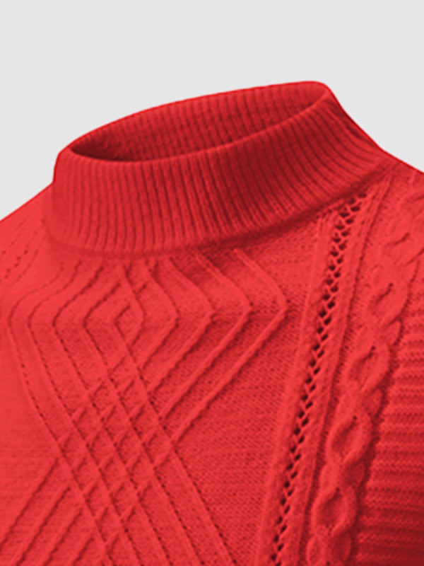 Thomas | Slim Fit Cable Knit Mens Knitted Jumper