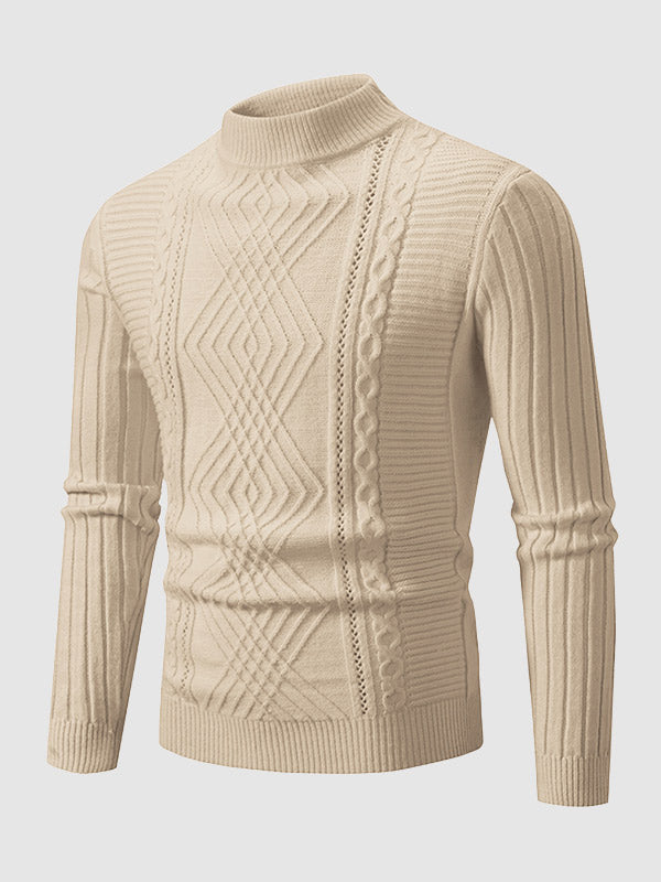 Thomas | Slim Fit Cable Knit Mens Knitted Jumper