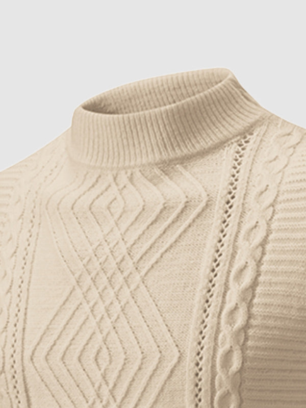 Thomas | Slim Fit Cable Knit Mens Knitted Jumper