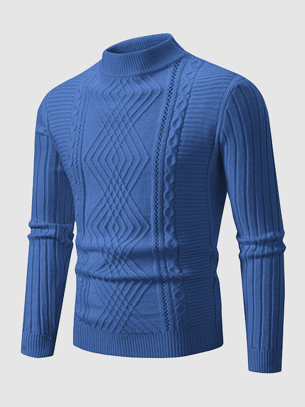 Thomas | Slim Fit Cable Knit Mens Knitted Jumper