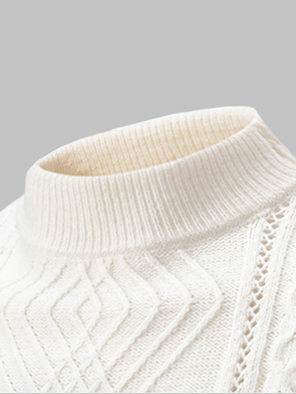 Thomas | Slim Fit Cable Knit Mens Knitted Jumper