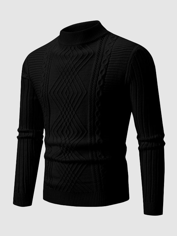 Thomas | Slim Fit Cable Knit Mens Knitted Jumper