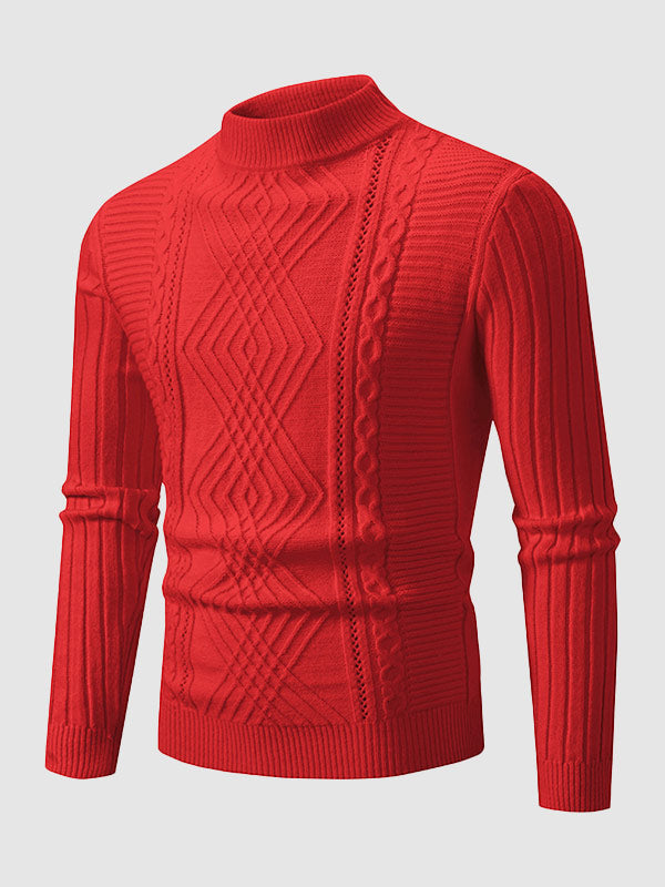 Thomas | Slim Fit Cable Knit Mens Knitted Jumper