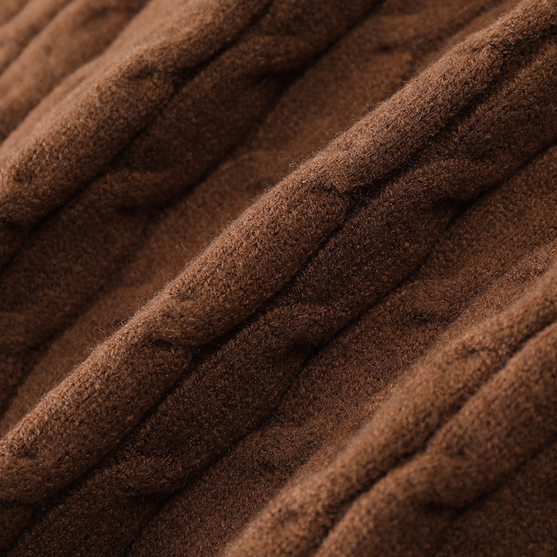 Tommy | Shawl Collar Cable Knit Mens Cardigan