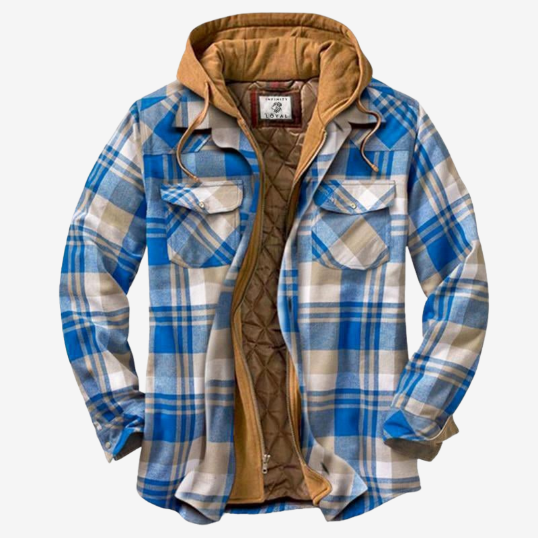 Tommy | Timeless Hooded Check Mens Quilted Jacket