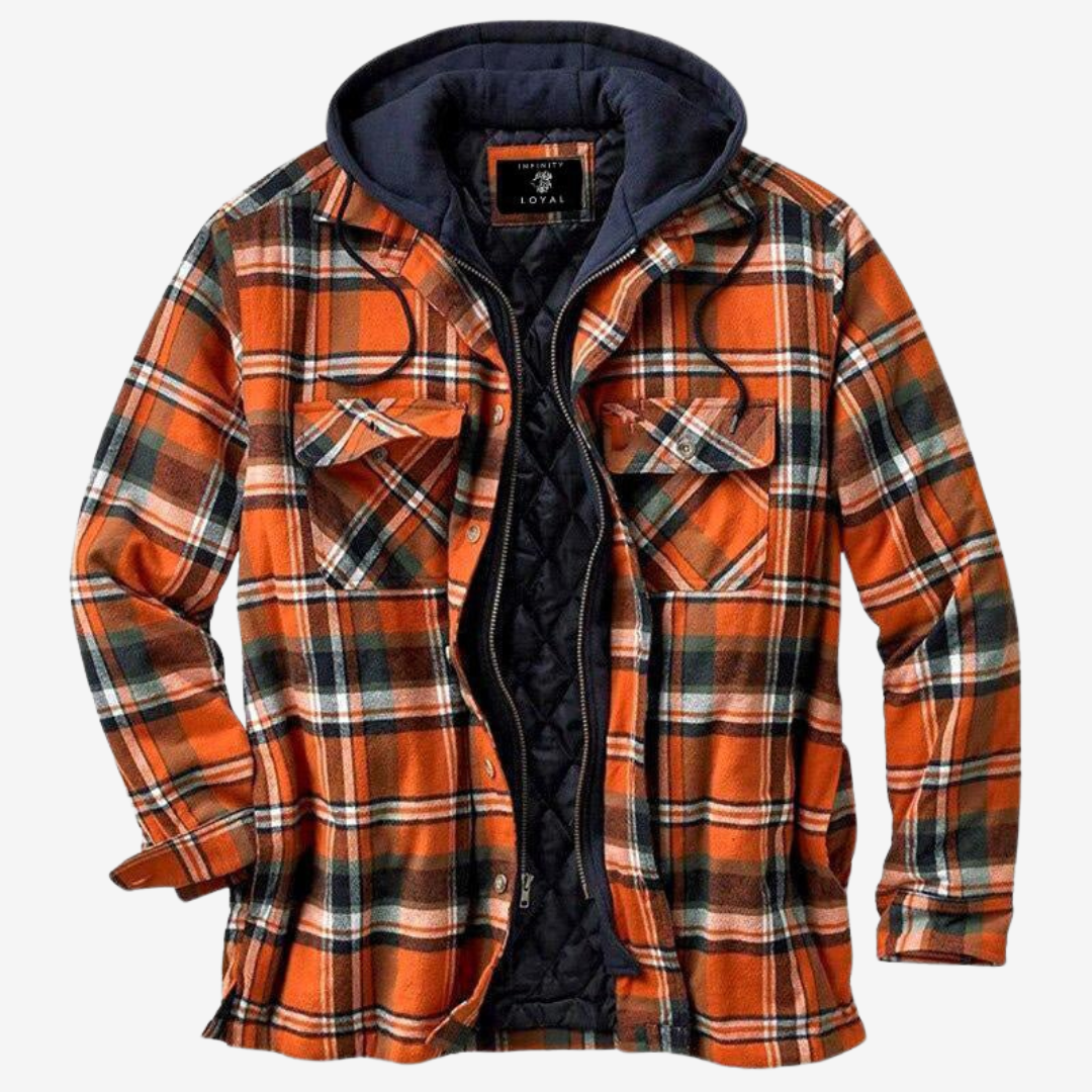 Tommy | Timeless Hooded Check Mens Quilted Jacket