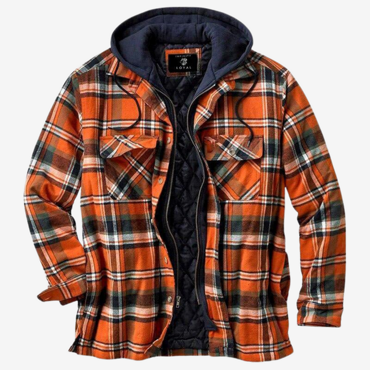 Tommy | Timeless Hooded Check Mens Quilted Jacket